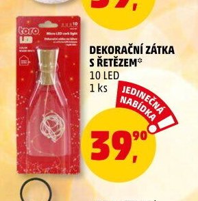DEKORAČNÍ ZÁTKA S ŘETĚZEM