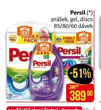 Persil prášek, gel, discs 85/80/60 dávek
