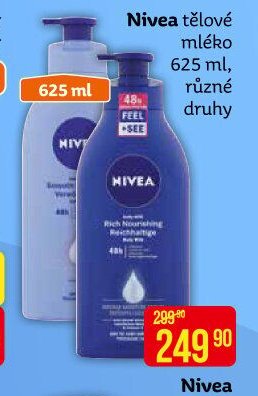 Nivea tělové mléko
