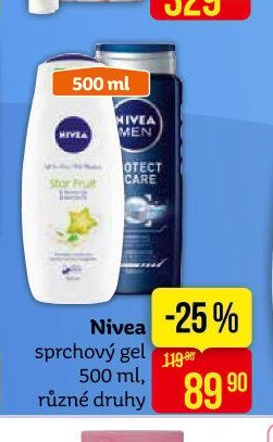 Nivea sprchový gel 500 ml