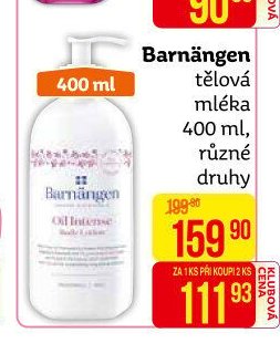 Barnängen tělová mléka