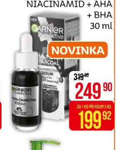 Garnier Pure Active sérum s 4% obsahem aktivních látek NIACINAMID + AHA + BHA 30 ml