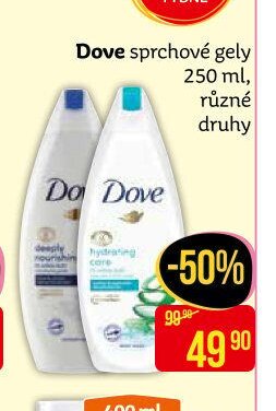Dove sprchové gely 250 ml, různé druhy