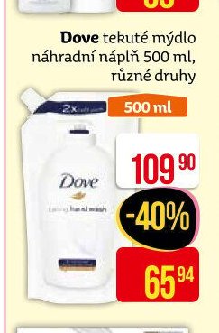 Dove tekuté mýdlo náhradní náplň 500 ml, různé druhy