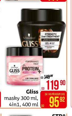 Gliss masky 300 ml, 4in1, 400 ml