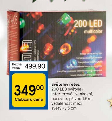 Světelný řetěz 200 LED