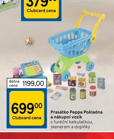 Prasátko Peppa Pokladna a nákupní vozík