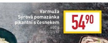 Varmuža Sýrová pomazánka pikantní s česnekem