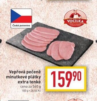 Vepřová pečeně minutkové plátky extra tenké