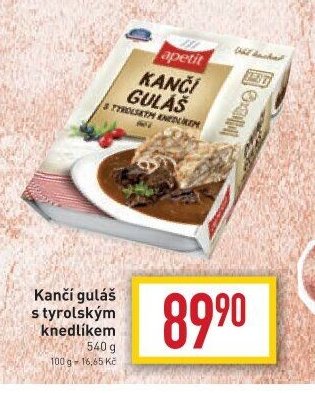 Kančí guláš s tyrolským knedlíkem