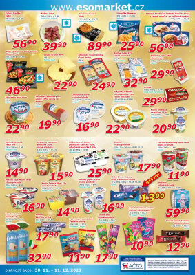 akční leták ESO MARKET 30.11.2022-11.12.2022