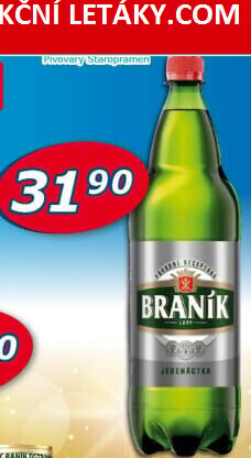 Pivo světlý ležák 11° Jedenáctka Braník