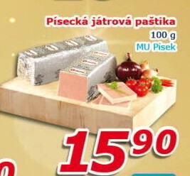 Paštika játrová písecká Maso uzeniny Písek