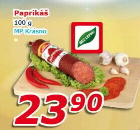 Salám Paprikáš Krásno