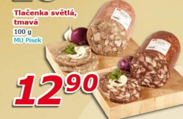 Tlačenka světlá Maso uzeniny Písek