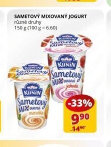 Sametový mixovaný jogurt