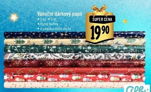 Balicí papír vánoční Albi