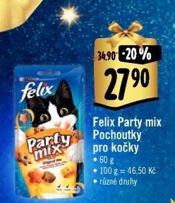 Pamlsky pro kočky Party mix Felix Purina