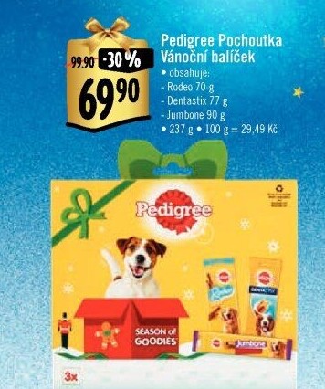 Pamlsky pro psy vánoční balíček Pedigree