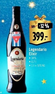 Rum Legendario Elixir de Cuba 7YO