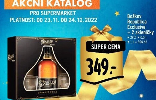 Rum Republica Exclusive Božkov - dárkové balení