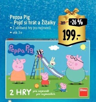 Společenská hra Pojď si hrát a žížaly Peppa Pig Dino