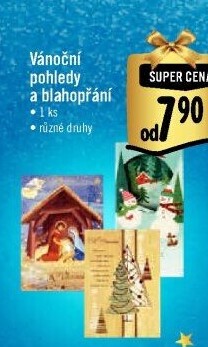 Vánoční pohlednice