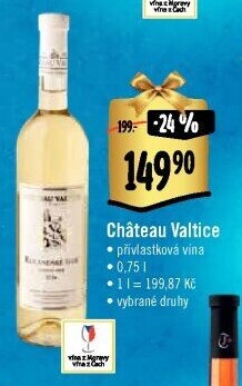Vína Chateau Valtice - přívlastková