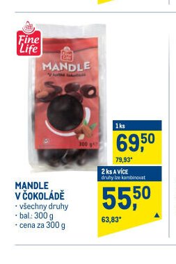 MANDLE V ČOKOLÁDĚ