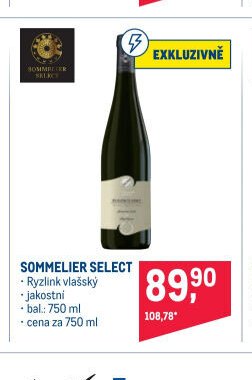 SOMMELIER SELECT Ryzlink vlašský