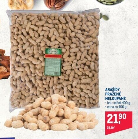 ARAŠÍDY PRAŽENÉ NELOUPANÉ