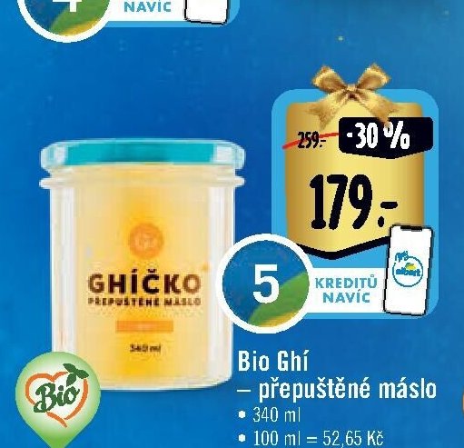 Bio Ghí – přepuštěné máslo