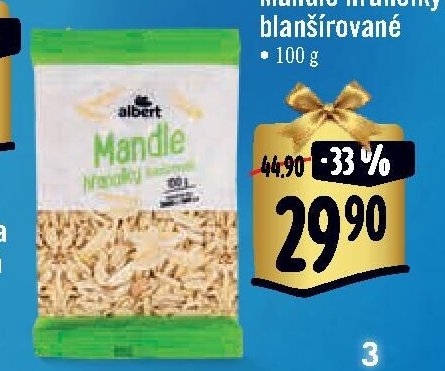 Albert Mandle hranolky blanšírované