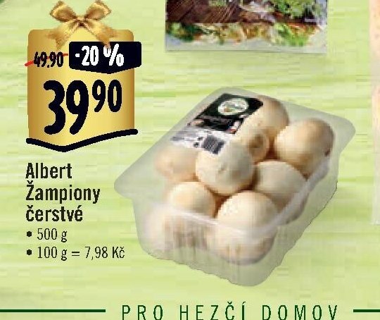 Albert Žampiony čerstvé