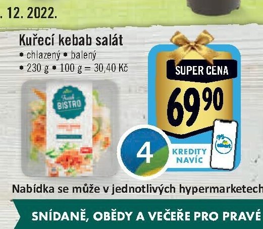 Kuřecí kebab salát