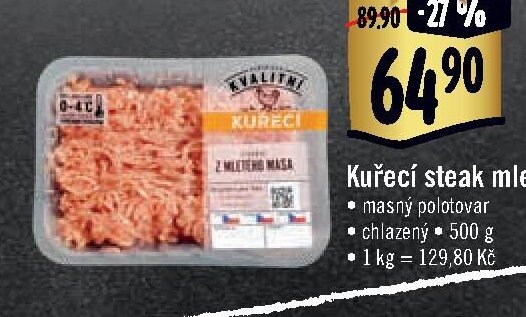 Kvalitní kuřecí mleté maso