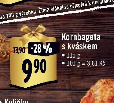 Kornbageta s kváskem