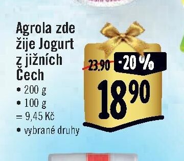 Agrola zde žije Jogurt z jižních Čech