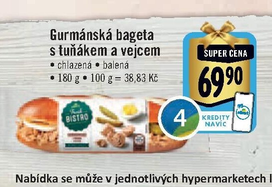 Gurmánská bageta s tuňákem a vejcem