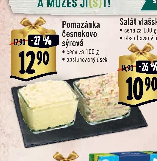 Pomazánka česnekovo sýrová