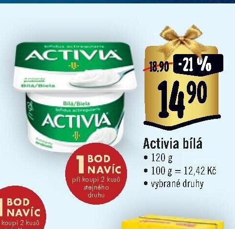Activia bílá