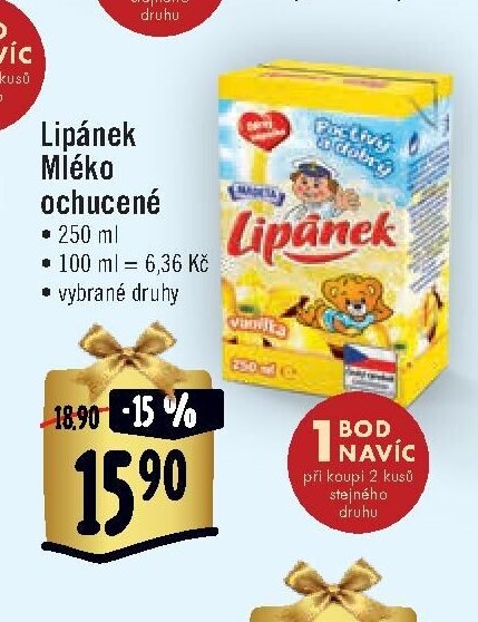 Lipánek Mléko ochucené