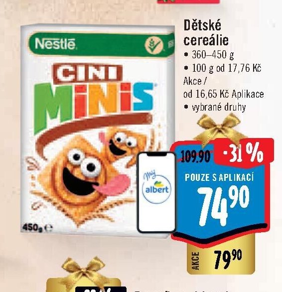 Dětské cereálie Cini Minis