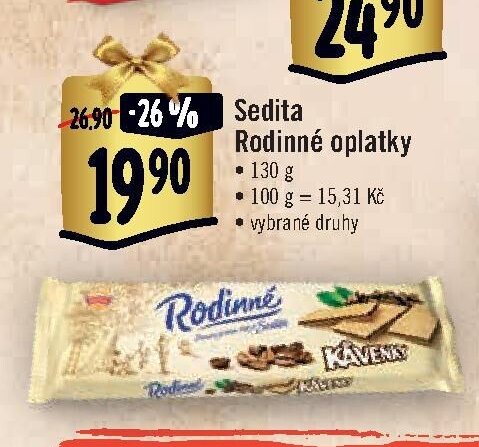 Sedita Rodinné oplatky