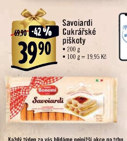 Savoiardi Cukrářské piškoty
