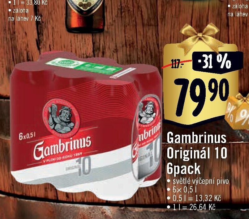 Gambrinus Originál 10 6pack