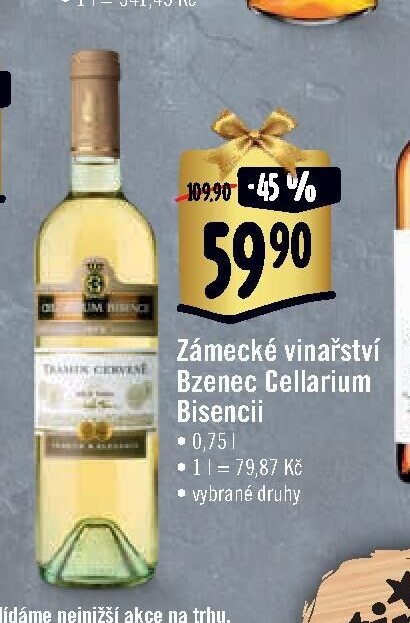 Zámecké vinařství Bzenec Cellarium Bisencii