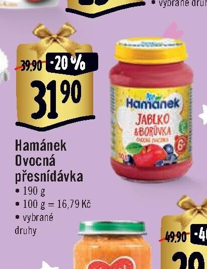 Hamánek Ovocná přesnídávka