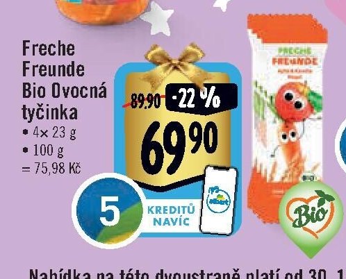 Freche Freunde Bio Ovocná tyčinka