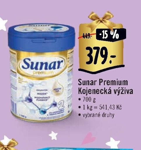 Sunar Premium Kojenecká výživa